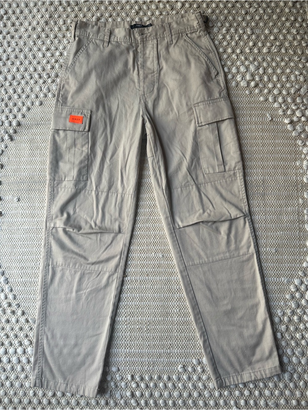 Obey Tan Combat Cargo Pants Size 26